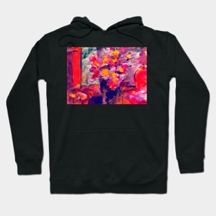 'Flower Vase' by Lovis Corinth REMASTERED TECHNICOLOR Hoodie